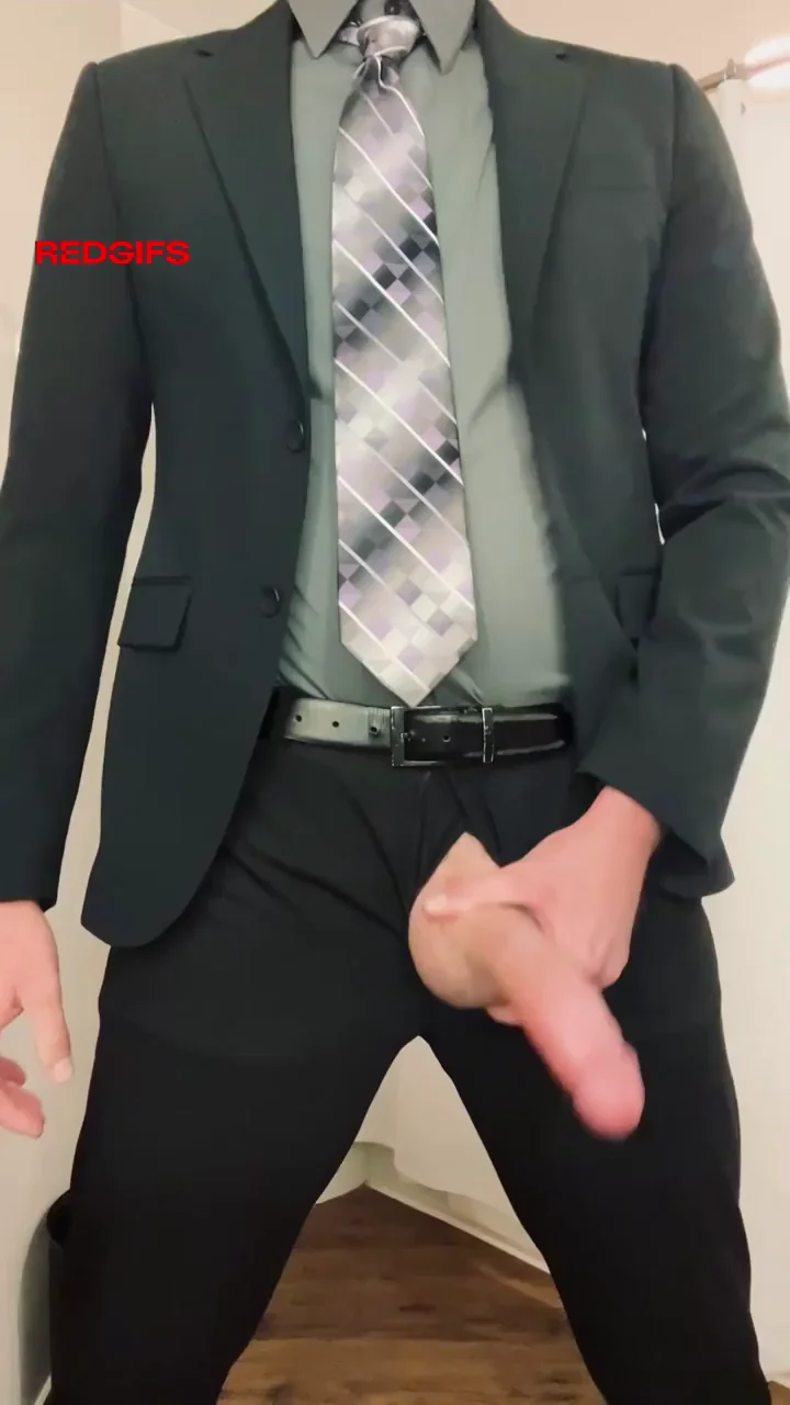 Milk out as much cum as you can handle, just don’t let any get on my suit
