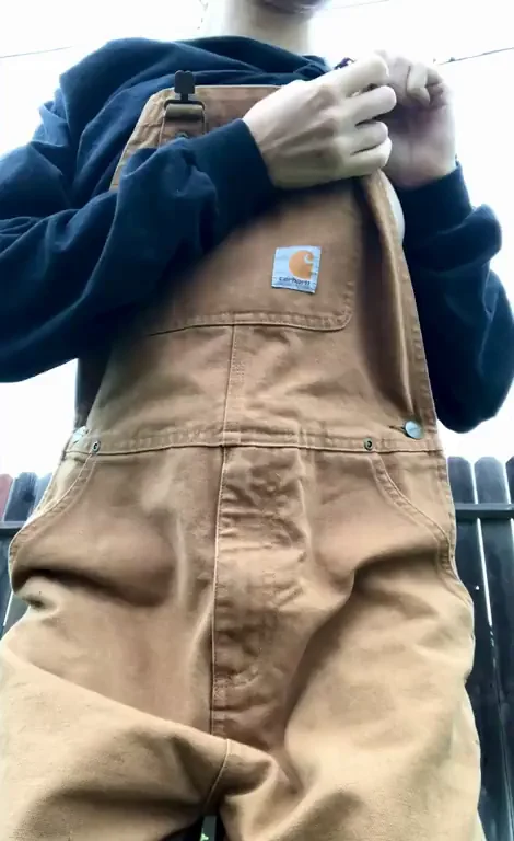 do you like what im hiding underneath these overalls?