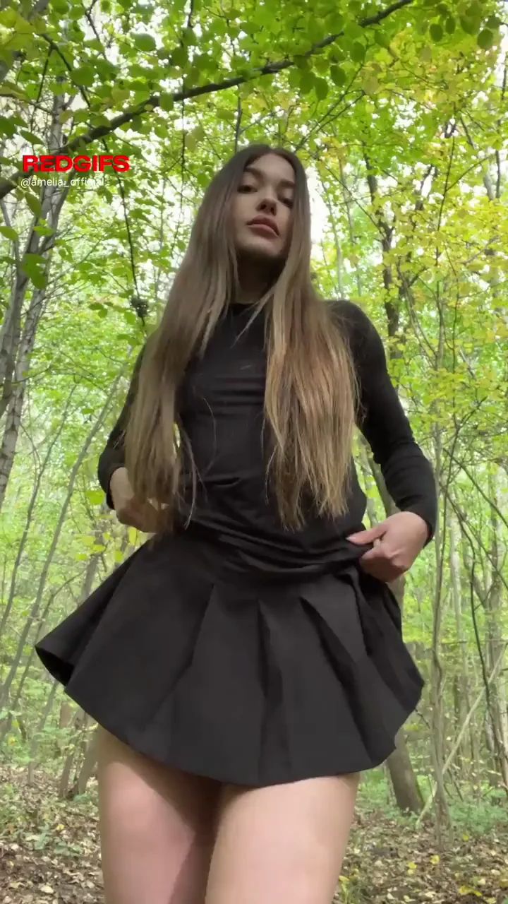 Guess My Slutty Thong: Public Woods Tease