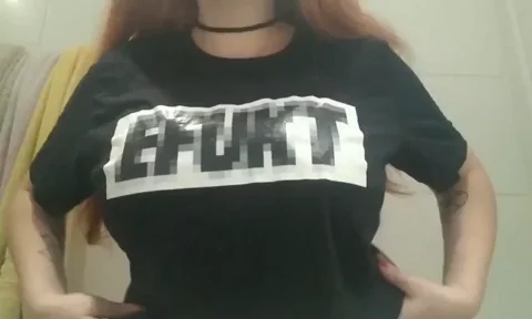 Thick-Titted Babe Survived Robbery, Flashes Massive Jugs in EBK Shirt