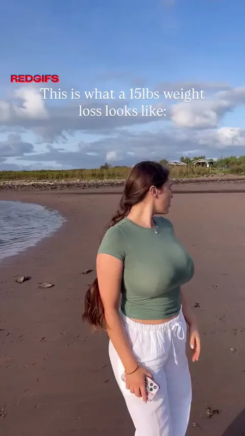 Busty Beach Tease: Still Stacked AF