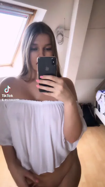 Blonde Amateur Teases Huge Tits in Sheer Top 😍🍈🍈