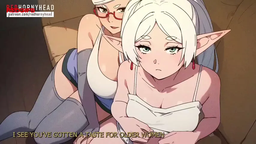 🍆 Seiko Ayase & Frieren Anime MILFs Slobbering on Cock 💦