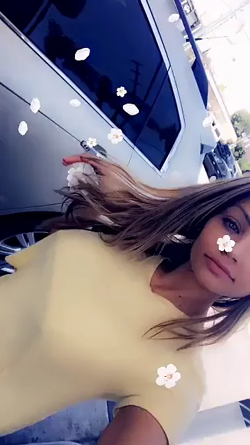 Did Anyone Catch Me Flashing Tits by the Car? 😈🚗💦
