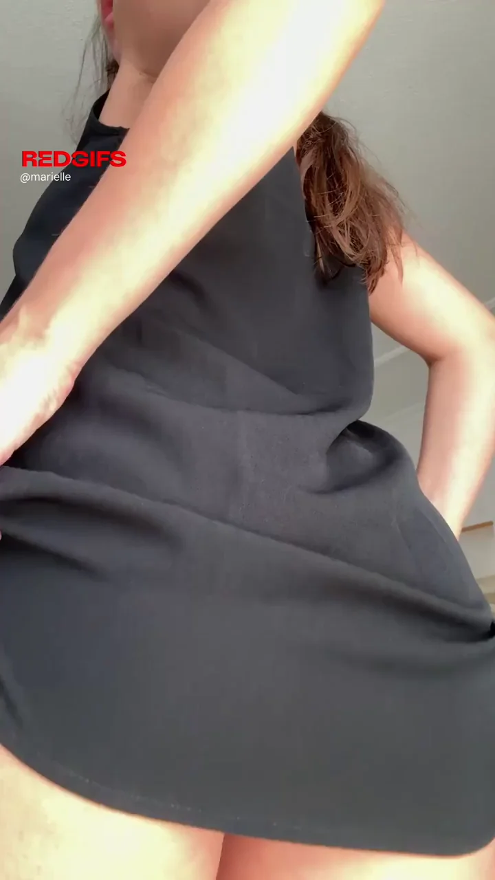 No panties under mini dress is always the rule