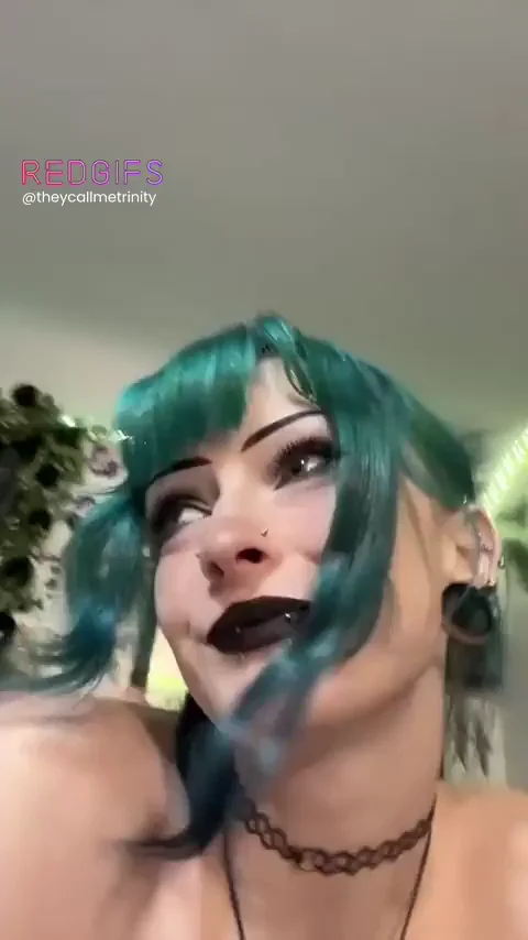 Goth Babe Lavxndxtri's Massive Tits Tease Worth a Mansion View