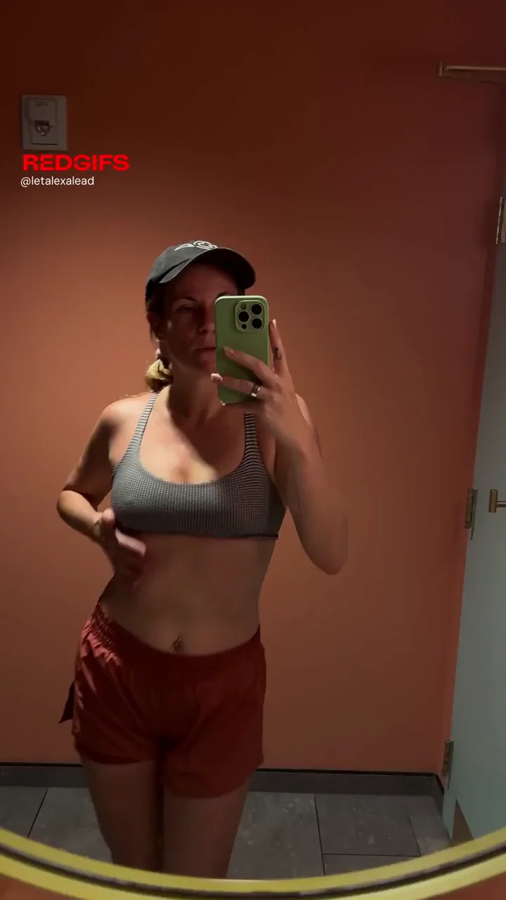 Sweaty boobs after a run