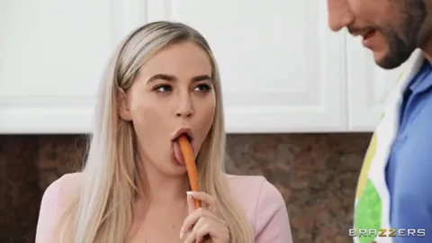 🔥 Blake Blossom Fucks Her GF's Dad Raw in Kitchen 🍆💦