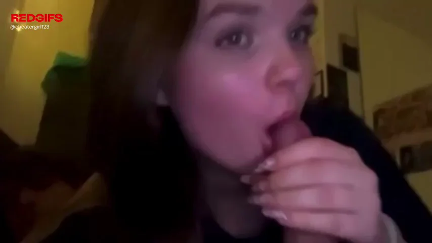 look at your wife sucking on my big cock
