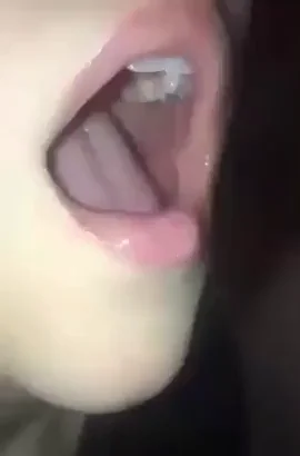 Satisfying gulp of his cum