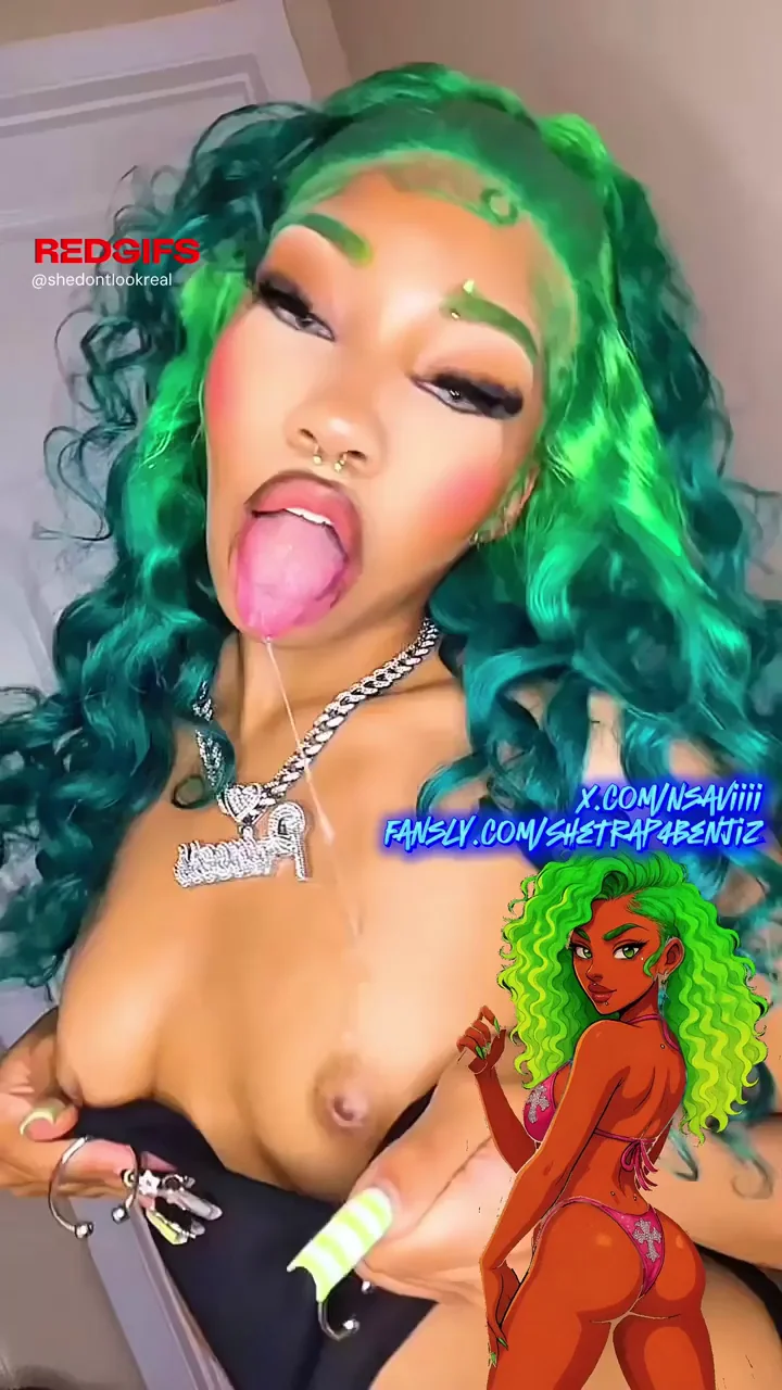 Petite Ebony Slut's Tiny Pierced Tits Beg for Your Cum 💦🍒