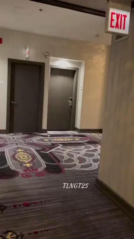 Imagine if you came out your hotel room and saw me like this