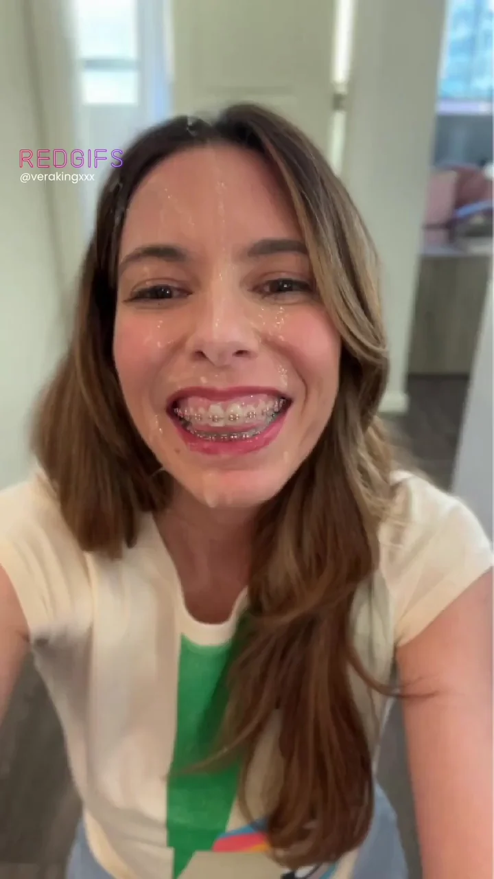 Braces covered in cum, what a fucking sight!