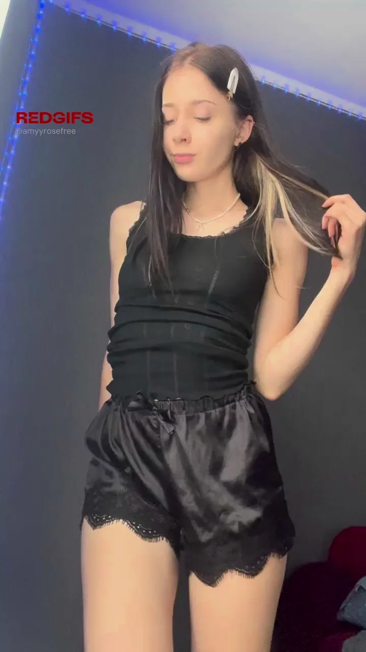 Young and pretty teen with adorable body