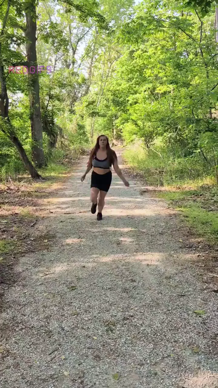 I like to be friendly and greet the other joggers on the trail!