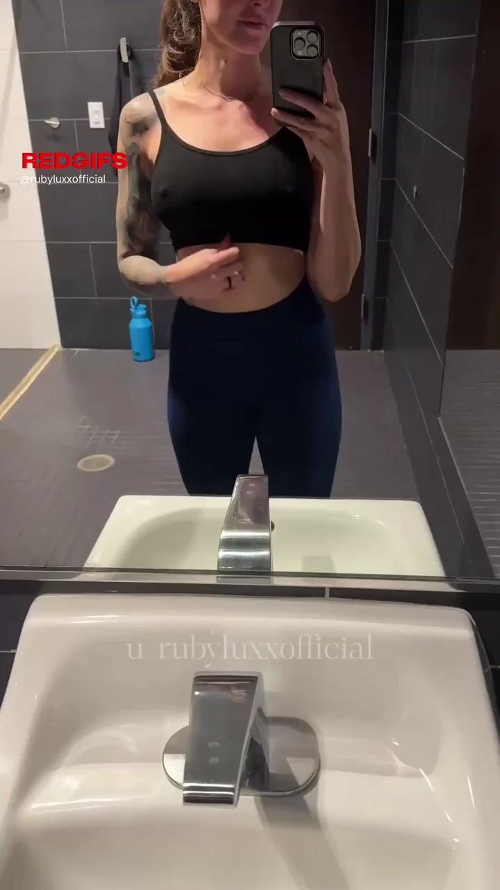Being a tease in the gym locker room