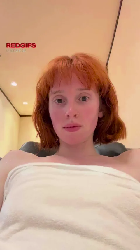 🔥 Redhead Slut Flashes Tits & Hairy Pussy at Spa 😈💦