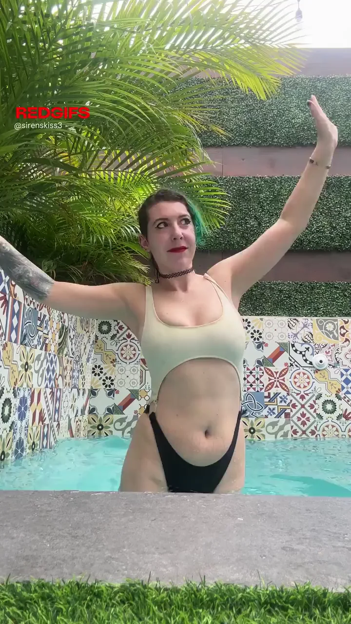Doll Playing at the pool