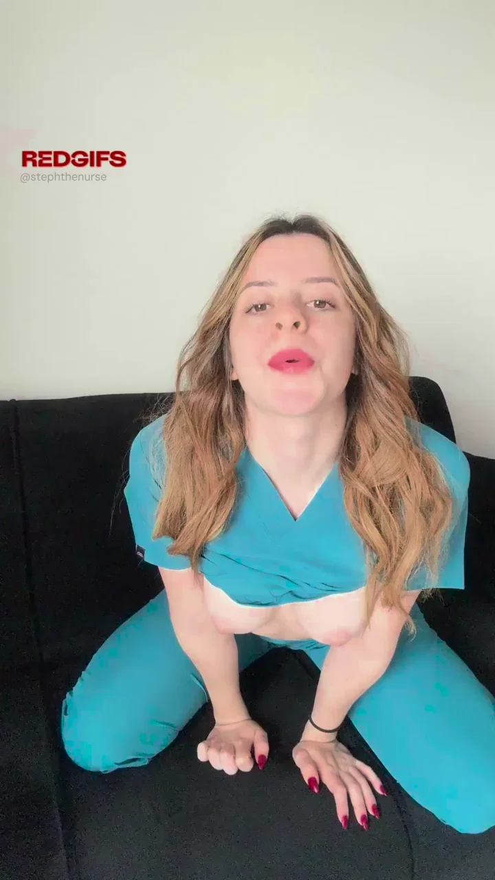 Nurse Slut's Juicy Titties Tease Before Shift 😈👩‍⚕️💦