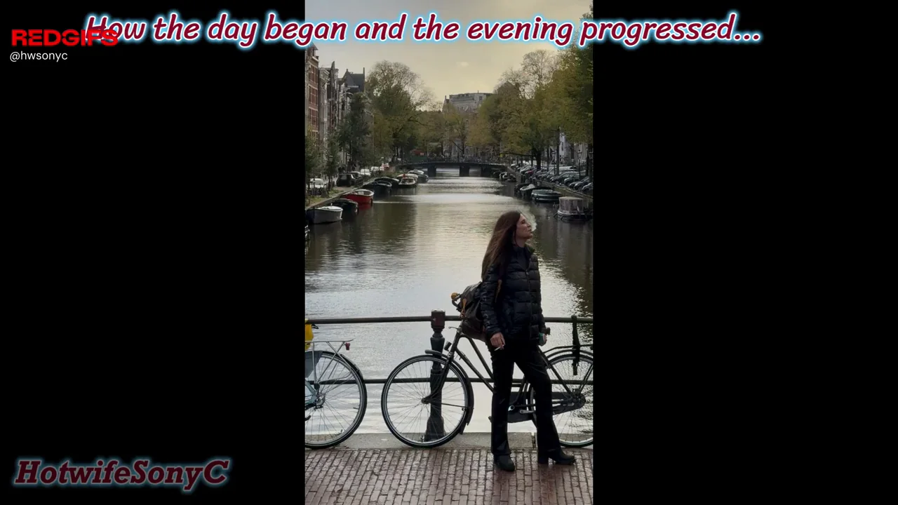 My hubby encouraged me to go on a solo date while in Amsterdam.  Instead, he stayed to capture another hotwife video diary entry.  The Dutch are very welcoming❤️