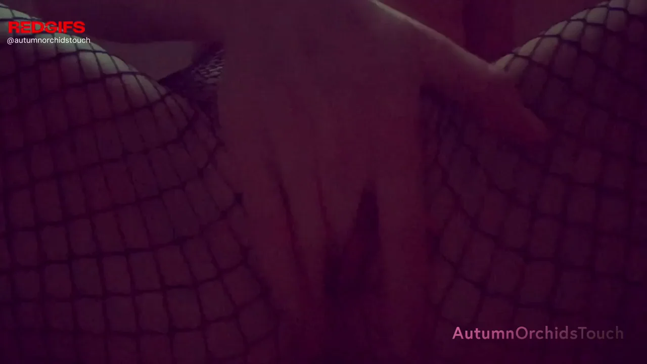 The sun is setting as I reach my hand inside my fishnet stockings to finger my wet pussy to orgasm...