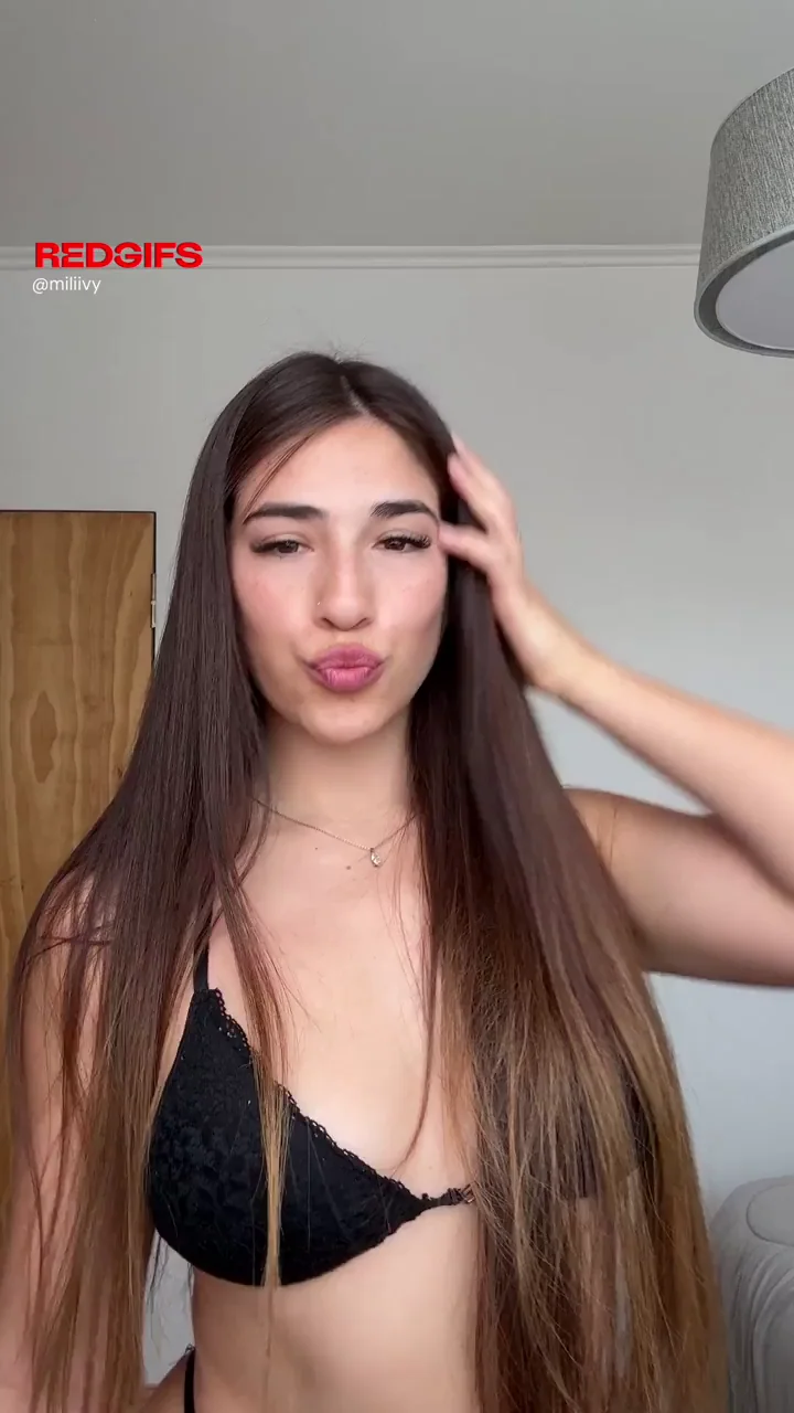 Argentinian Latina Bombshell Teases in Slutty Black Thong