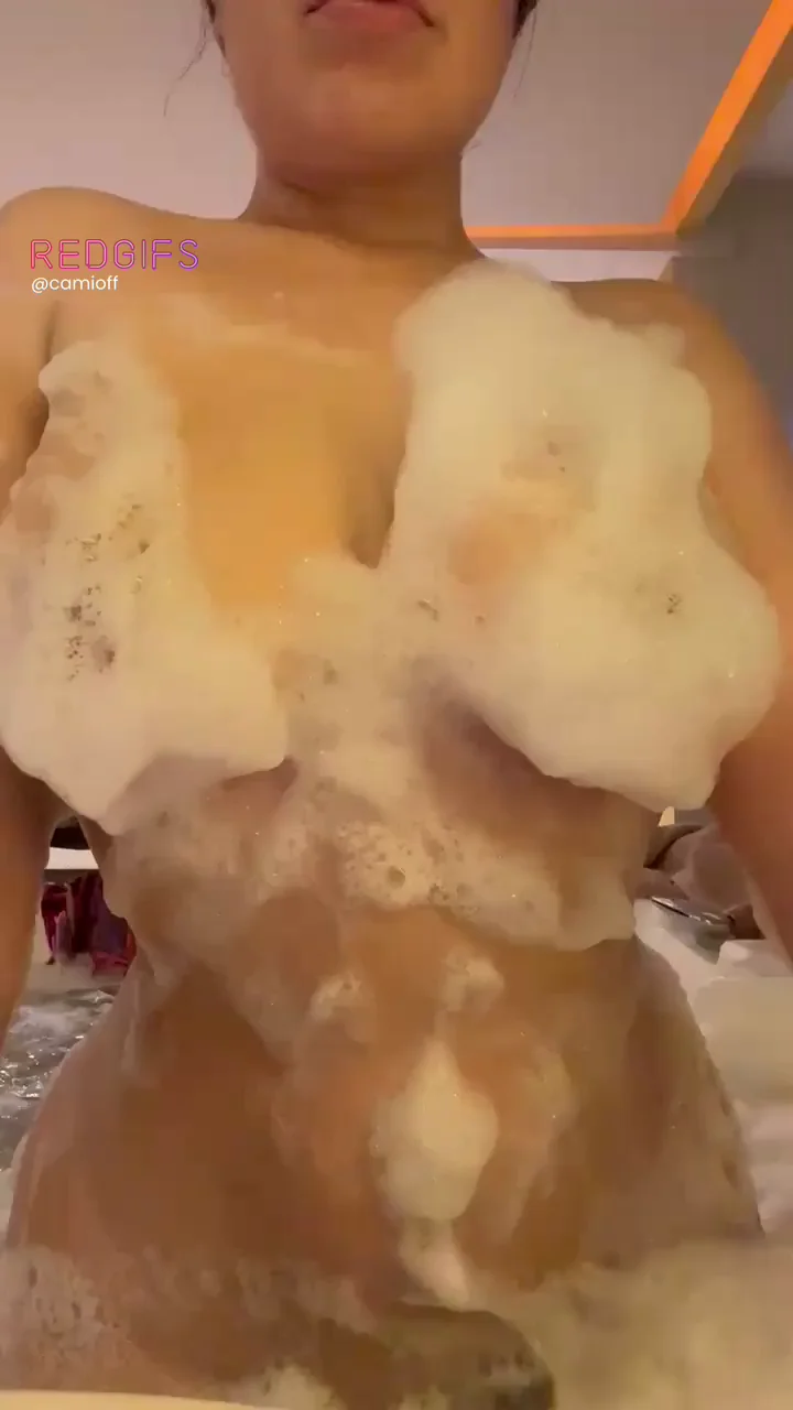 Latina Babe's Massive Tits Heating Up the Jacuzzi with Bubbly Tease