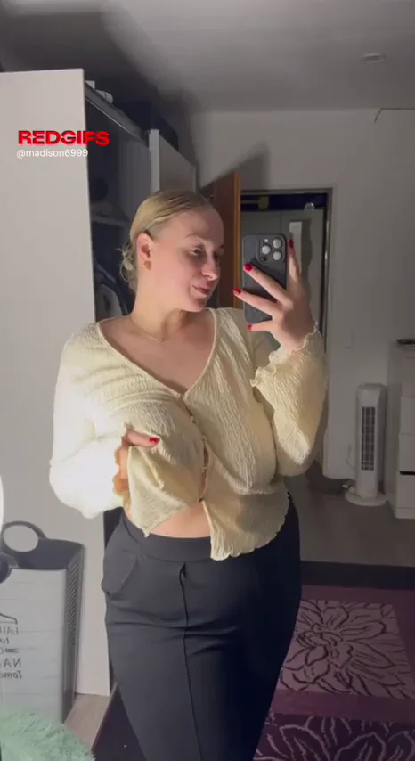 MILF's Strength & Softness Tease: Big Tits Balance 💪🍈😈