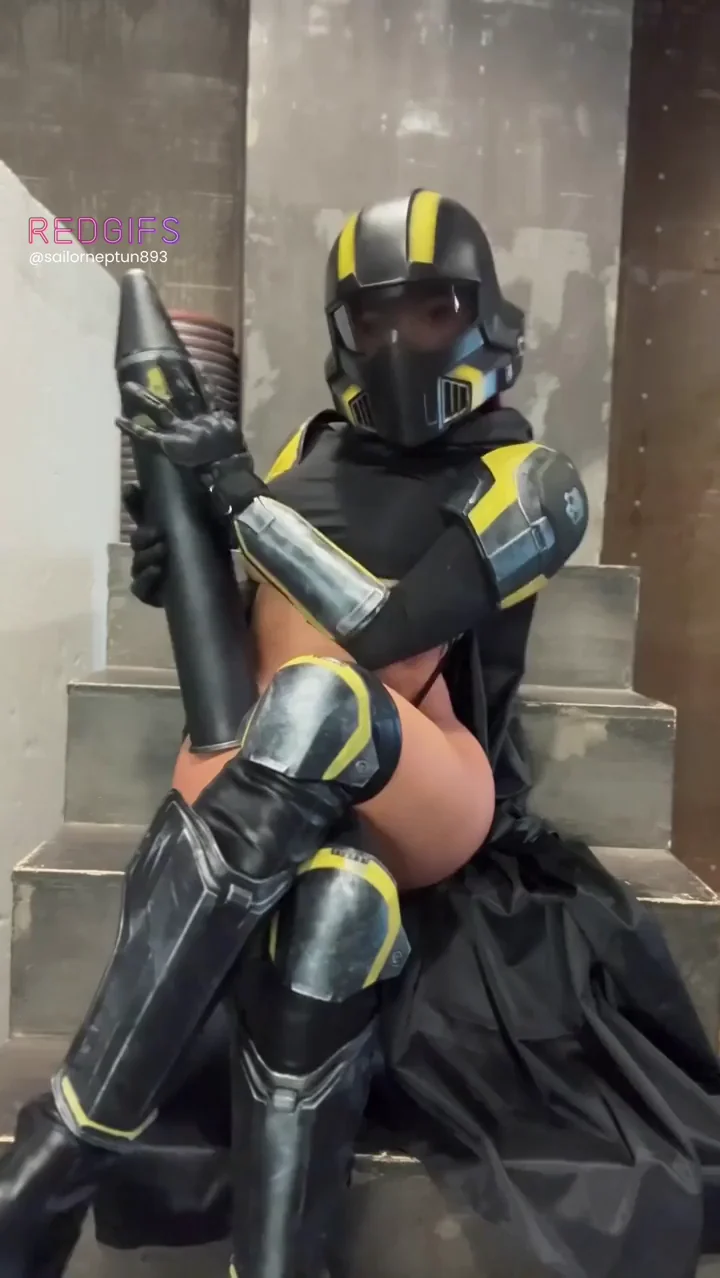 Octokuro's Helldiver Tease 🍑🔫 Big Tits Cosplay Slut