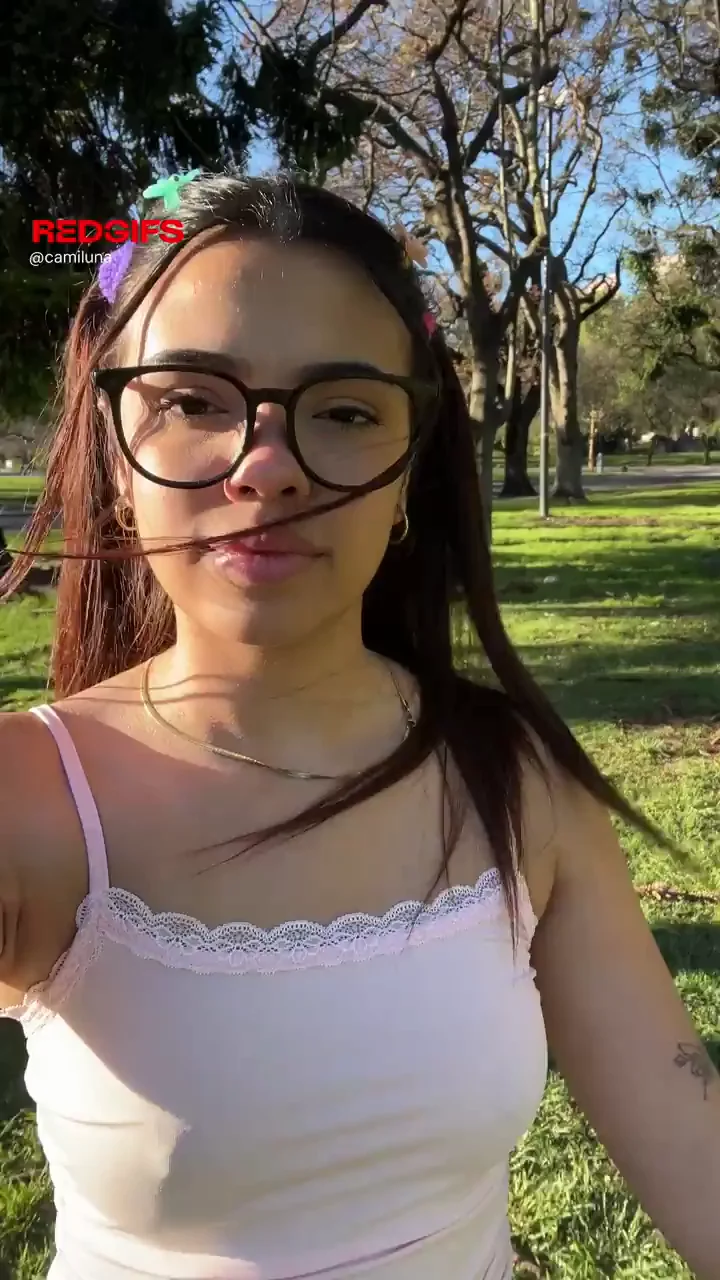 Flashing my tits to the whole park