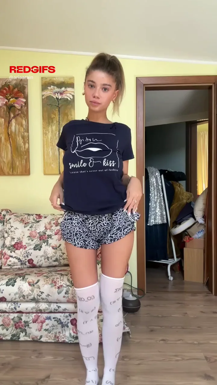 Petite Big Titties Slut Teases in Thigh Highs 🍒🔥