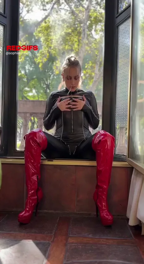 Absolutely ready for perversion wrapped in this shimmering second skin