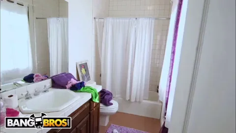 Abella Danger taking a shower