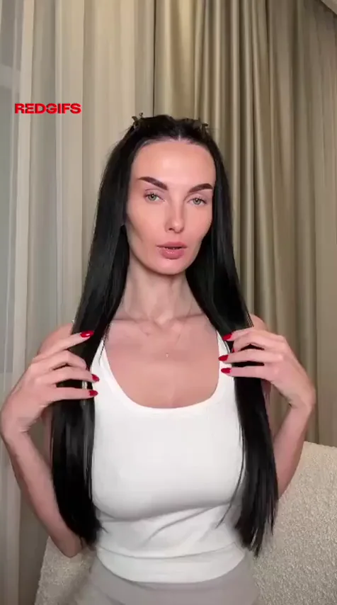 It's rude to look away when a big titty brunette undresses