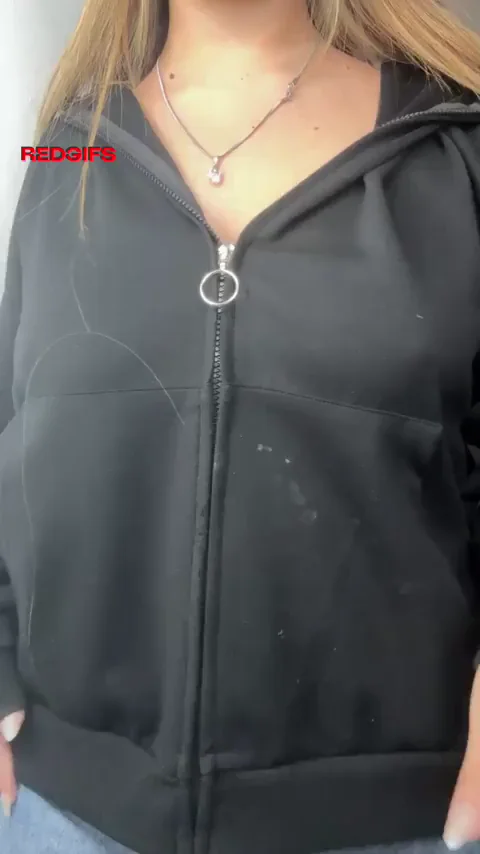 Teasing Strip for You, Bare Tits and Tight Jeans Slut