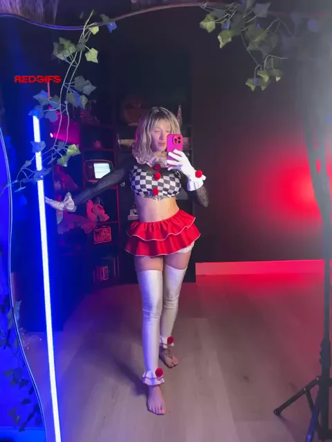 Harley Quinn Tease: Costume On or Stripped Bare?