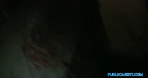 PublicAgent Long black haired sexy babe fuck