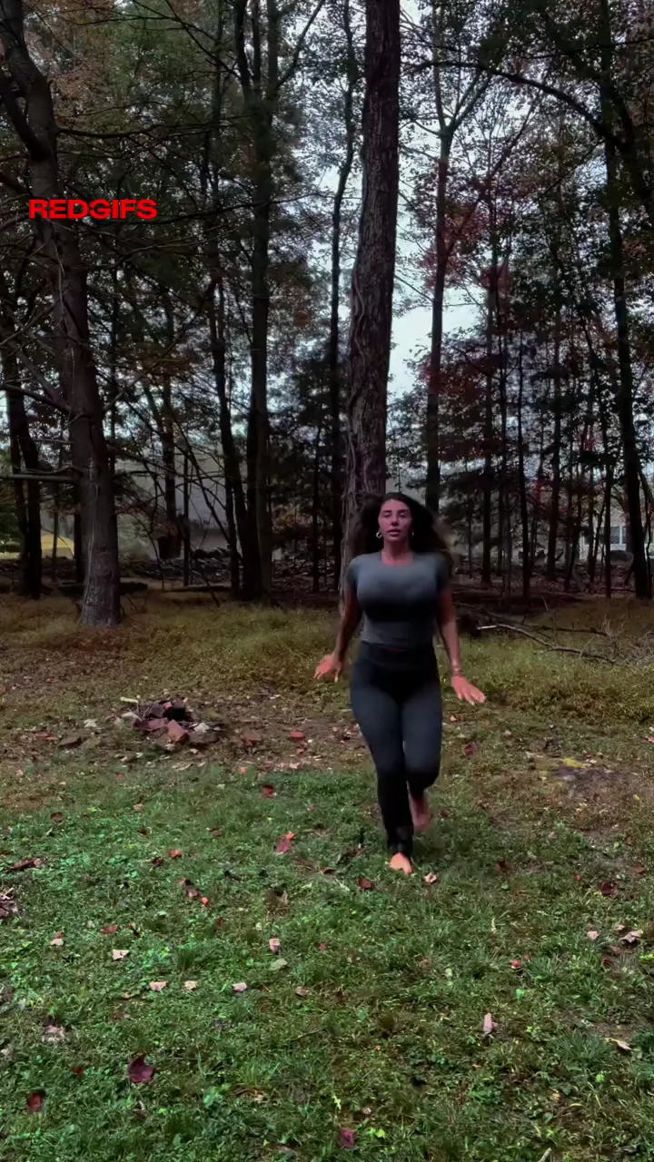 Busty TikTok Thot Jiggles Massive Tits in the Woods