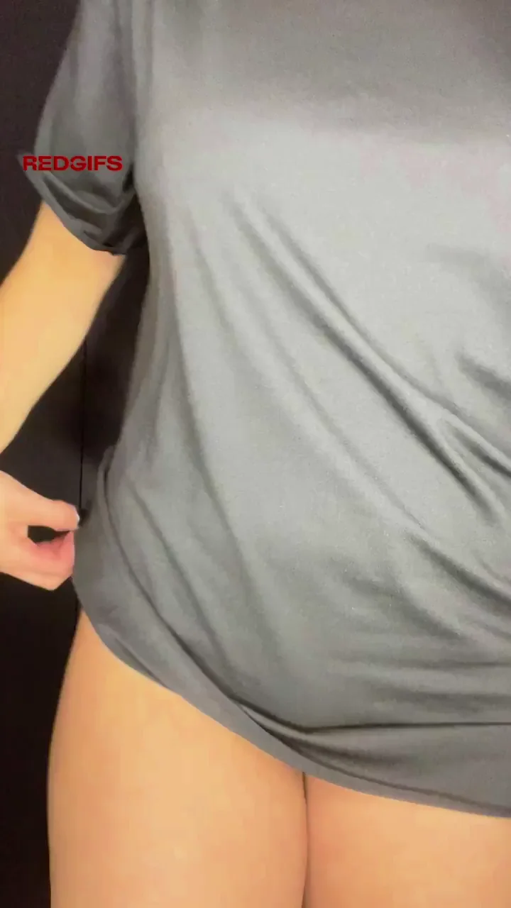 Baggy tshirt reveal for no condom november