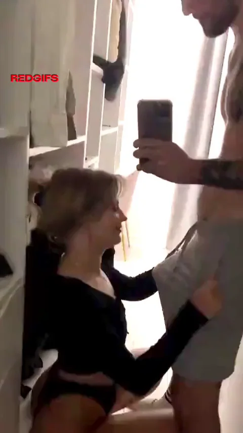 Schwing! Blonde Slut Kneels for Homemade Cock Worship 💦🍆