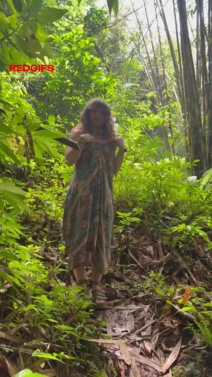 striptease in nature. teasing you with every move