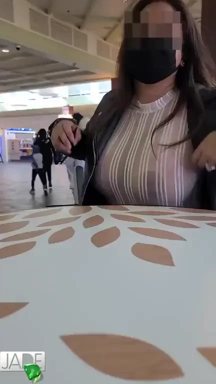 Hanging My Perfect Tits Out at the Mall 😈🍈🍈