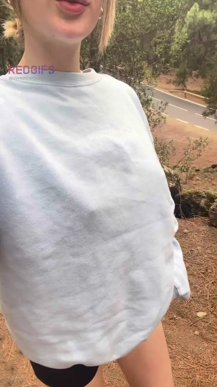 Hunting a Hiking Buddy with My Massive Tits Out 😜🥾🍈🍈