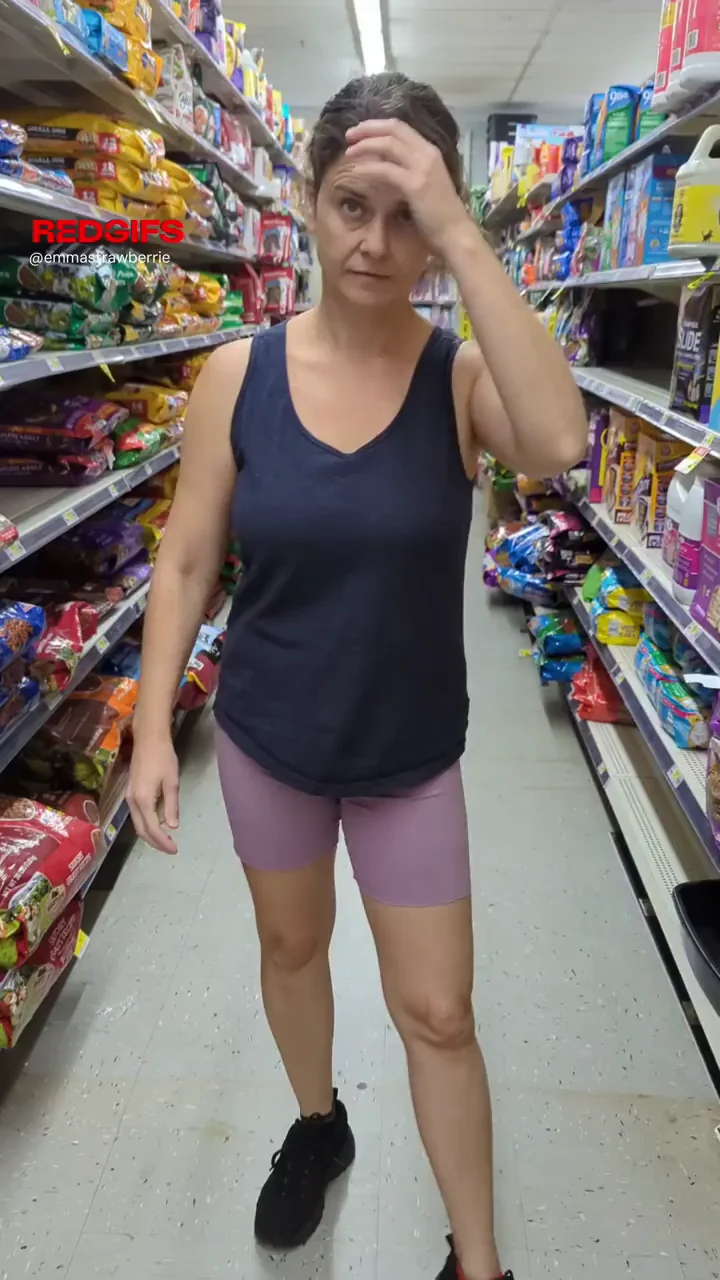 Grandma's Naughty Tit Flash in Dollar Store Aisle 😈🍈🍈