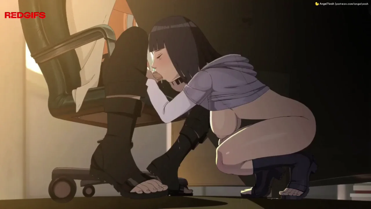 Hinata sneaky blowjob under the table [Naruto] (Angel Yeah)