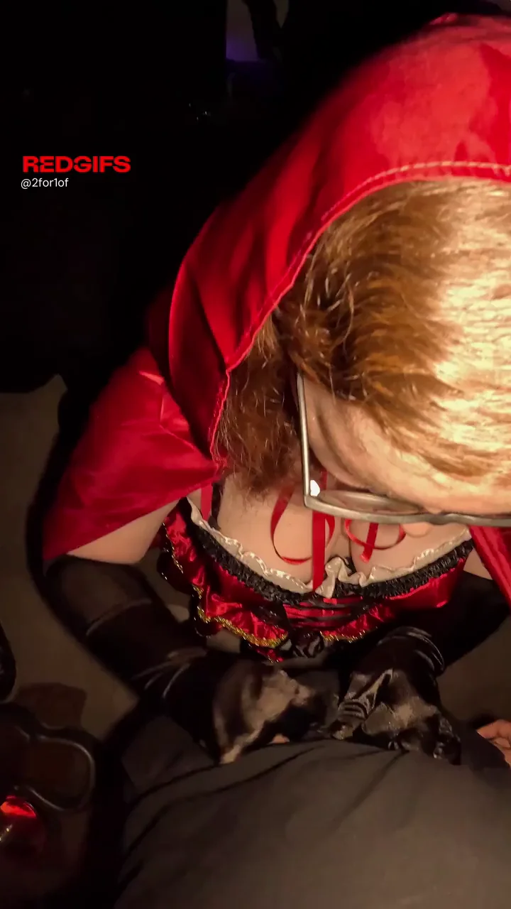 Little red riding hood found out why he is called the big bad wolf
