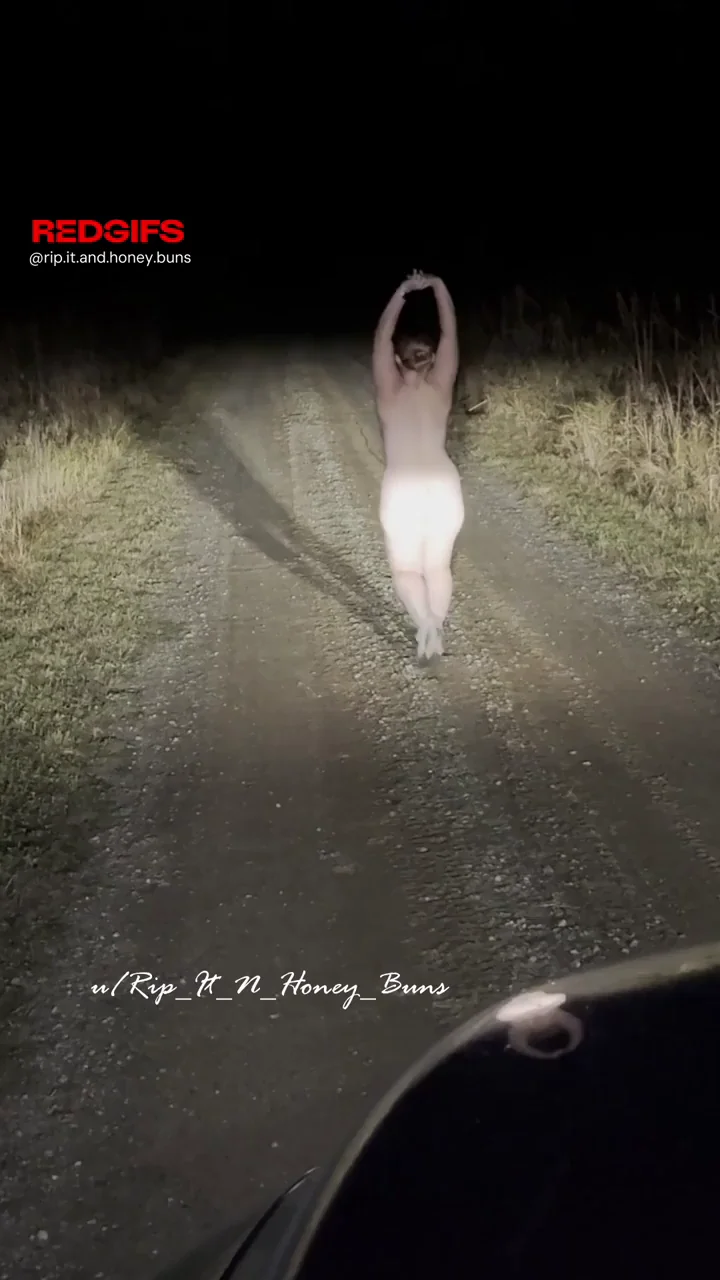 Lost a dare and had to walk part of the way home like this. Good thing it was dark, so I doubt any neighbors saw.