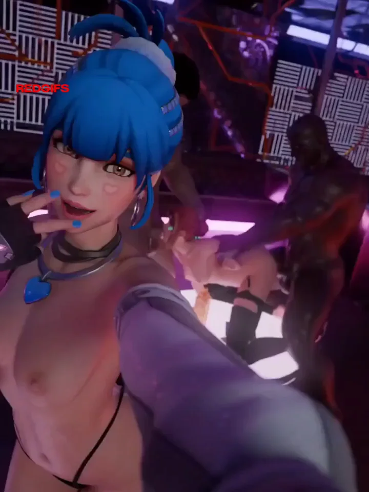 D.Va & Freja Choke on Massive Fan Cocks in Neon Slut Fest (alexw95)