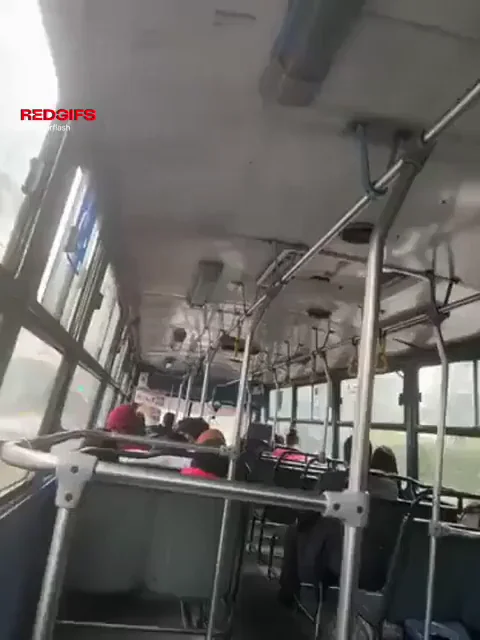 in the bus!  so hot