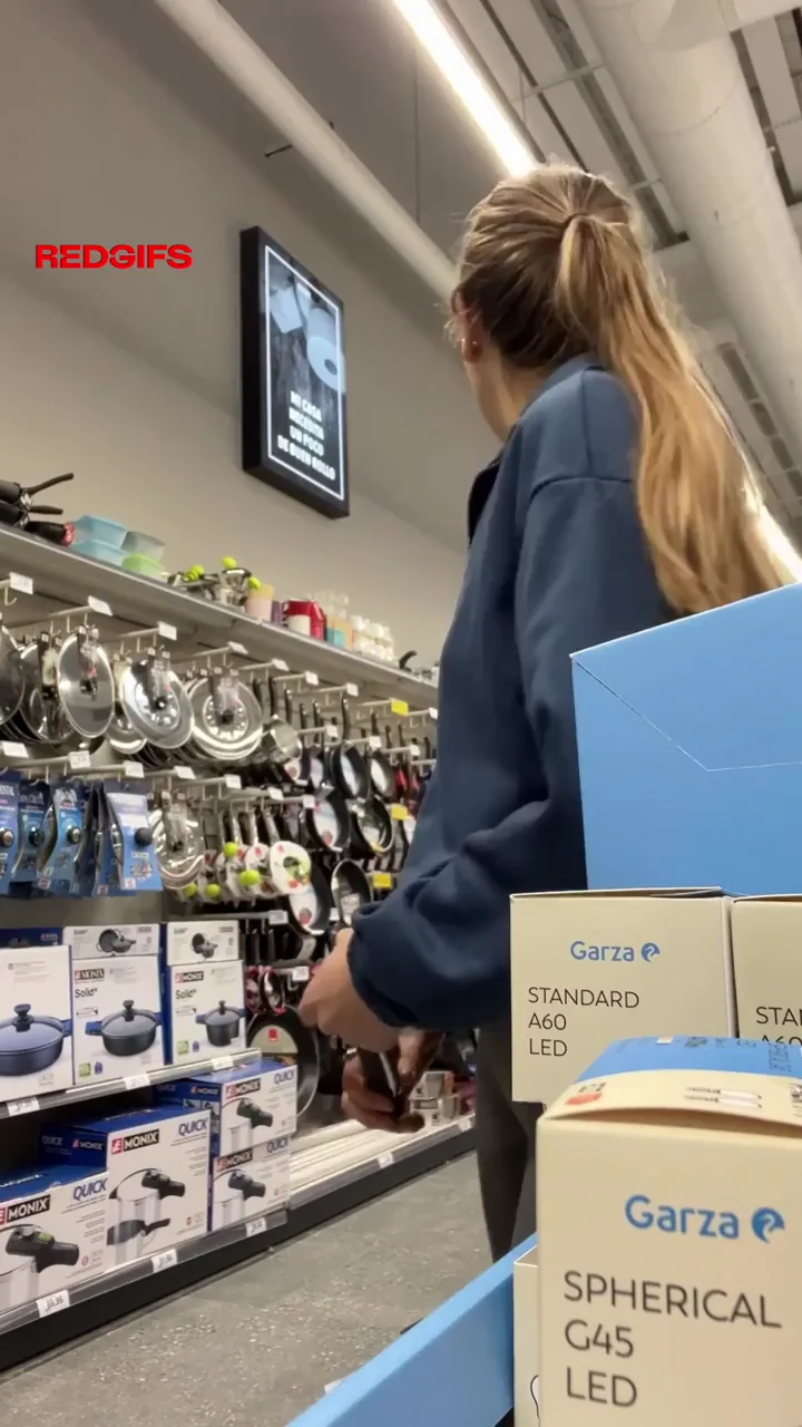 Extreme excitement with my tits out on the store